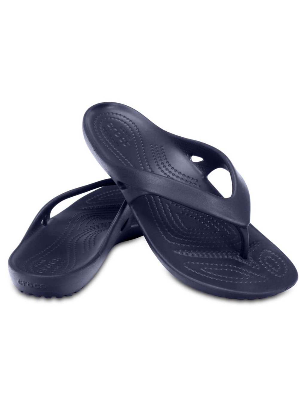 Crocs Kadee II Flip Flop Summer Sandals, Navy